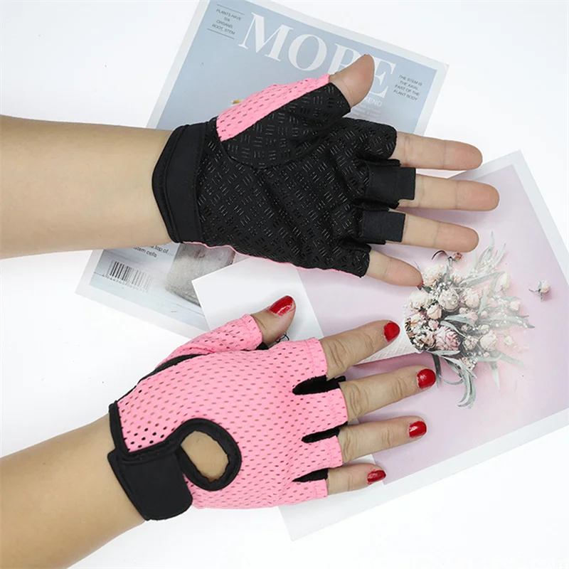 

Gym Gloves Fitness Training Fingerless Men Women Bodybuilding Exercise Sports Gloves For Cycling Bicycle Anti Slip Breathable