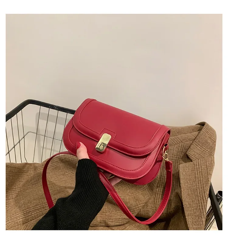 Damen-Umhängetasche, Damen-Mode, Retro-Unterarmtasche, kleine quadratische Tasche, beliebte Herbst-Schultertasche, Umhängetasche – Detail 19