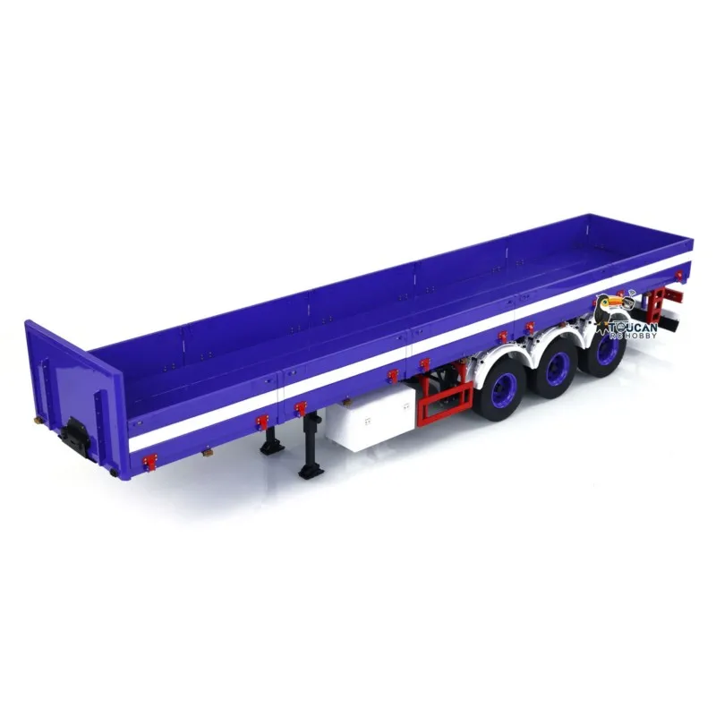 3軸1/14 RCトレーラー金属製ラジコンセミトレーラーおもちゃ用リモートコントロールトラクタートラックカーRCダンプトラック車両RCおもちゃ