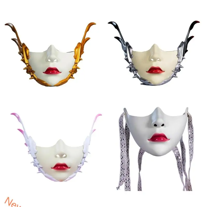 

Halloween Half Face Mask Mechanical Mask Masquerades Accessory For Men Women