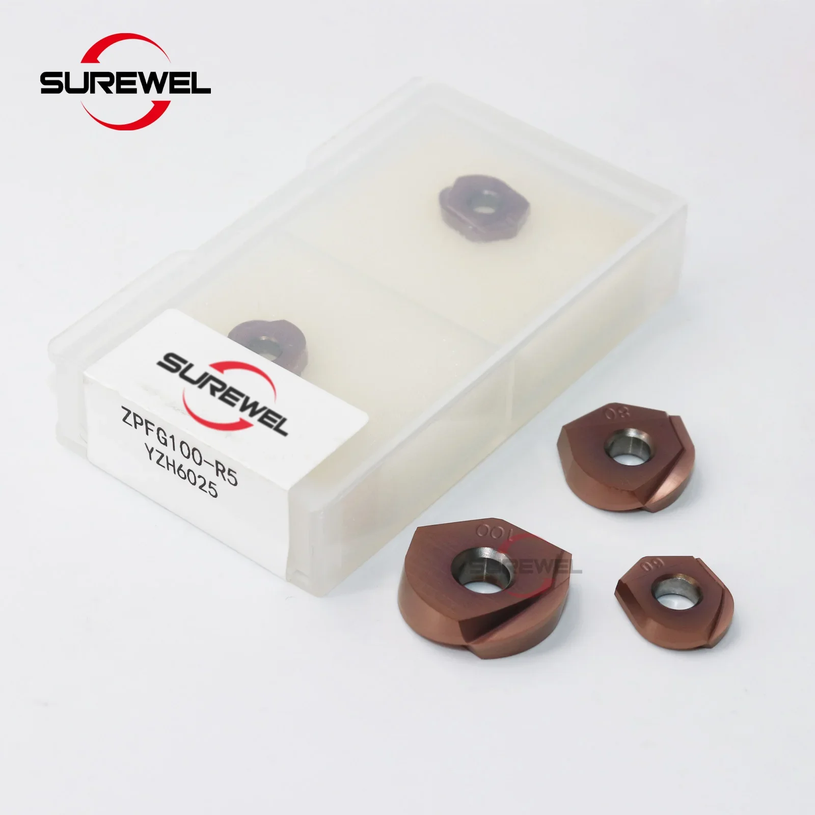 ZPFG160 ZPFG200 ZPFG250 CNC Tools Carbide Alloy Milling Ball Head ZPFG Series Semi-circular Inserts With High Hardness