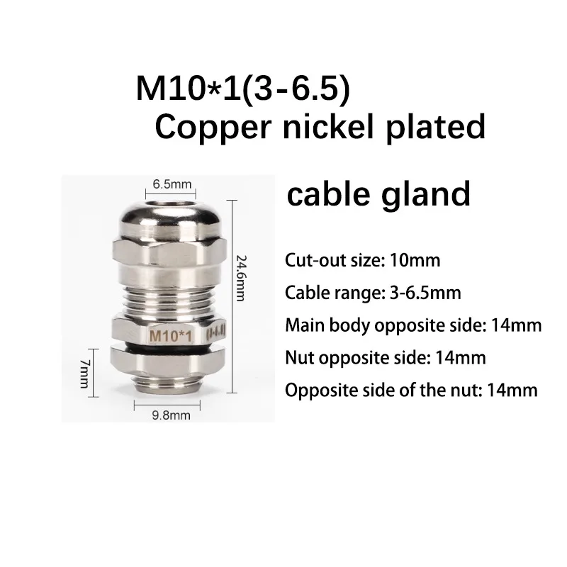 20Pcs M10*1 Brass N…