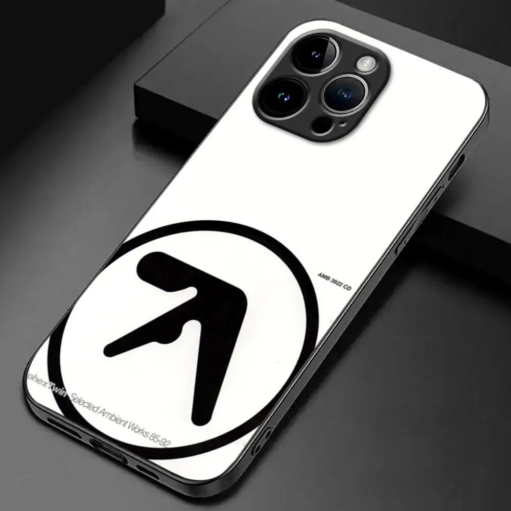 Aphex Twin Symbol Logo  Phone Case For iPhone 15 14 13 12 11 X XR XS XSMAX 8 7 Plus Mini Pro Max Soft Black Phone Cover