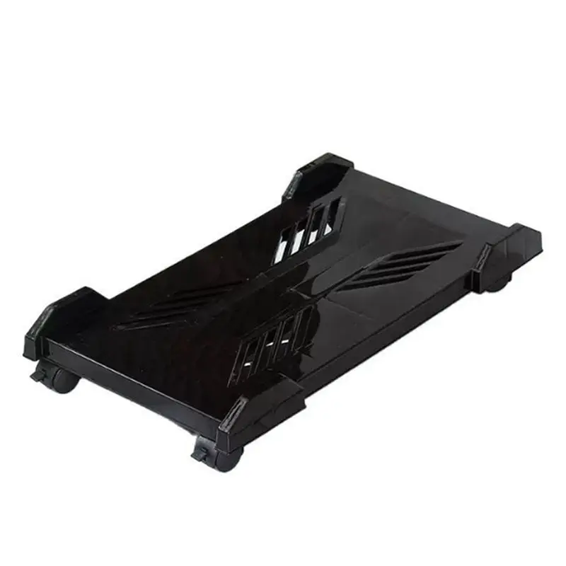 A29F-Computer Tower Stand Adjustable Mobile CPU Stand Gaming PC Case With 4 Caster Wheels Most For Most PC Computer Desk