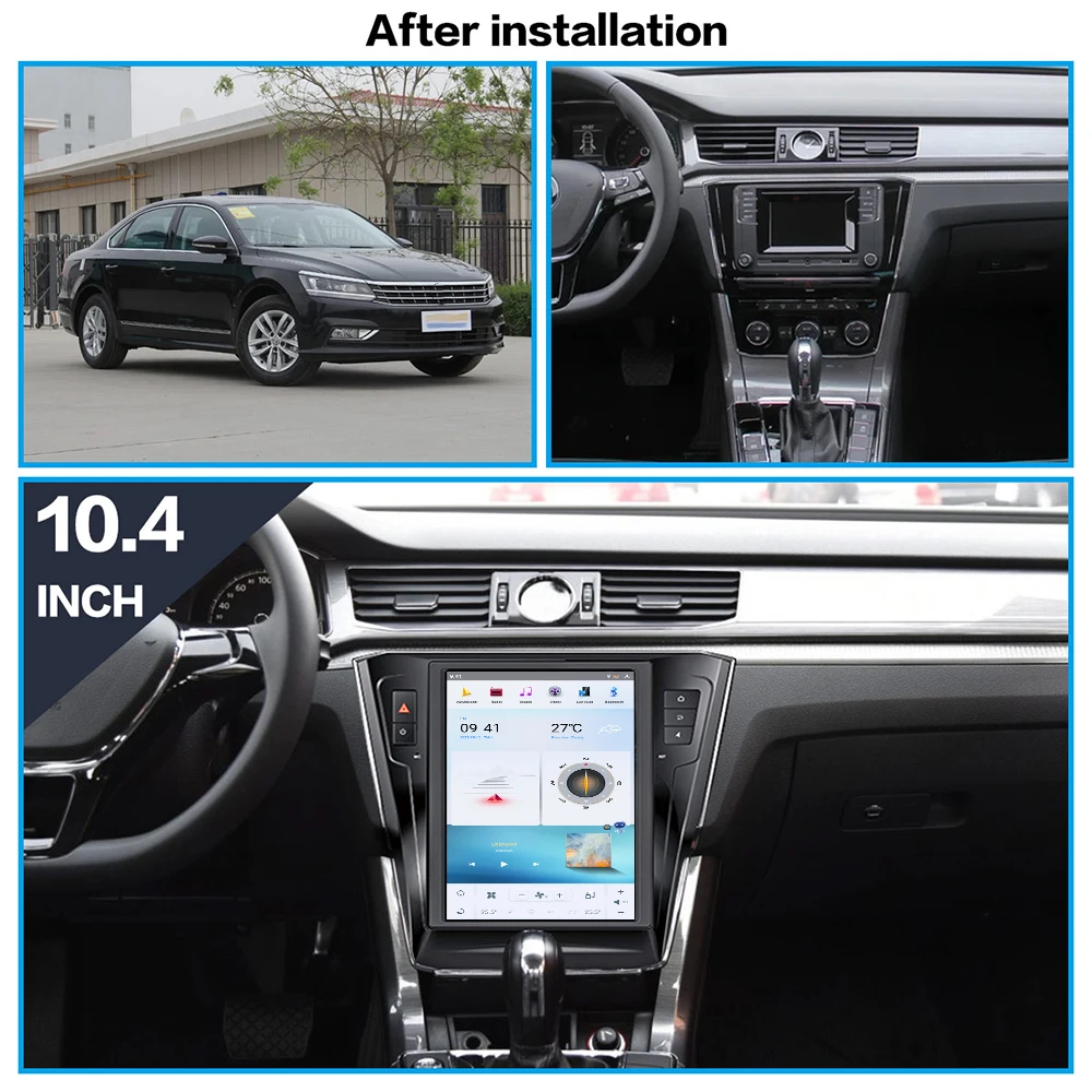 10.4'' Qualcomm 8 core For VW Passat 2015-2018 Car Radio Multimedia Player Android 11 Auto GPS Navigation Wireless Carplay Head