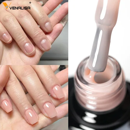 Imagen 2 del producto VENALISA-esmalte de uñas en Gel, Color gelatina, mantiene las uñas, arco C, construcción UV, semitransparente, divertido conejito, Gellack, Gel para remojar