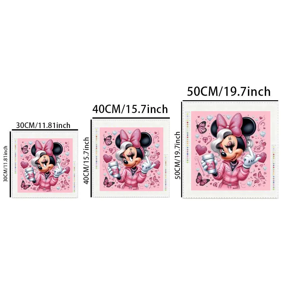 1 piece - Potdemiel-5D-DIY - Flocking cloth - Special drill - Diamond painting set - Butterfly, love - Diamond art