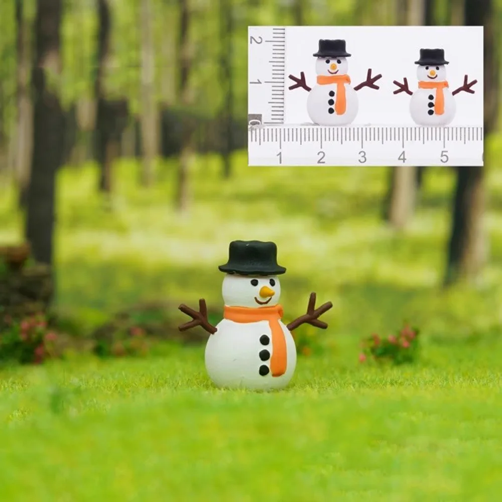 Diorama de resina 1/64 papai noel figuras em miniatura carro brinquedo 1/87 minifiguras modelo natal diy figura brinquedos colecionáveis