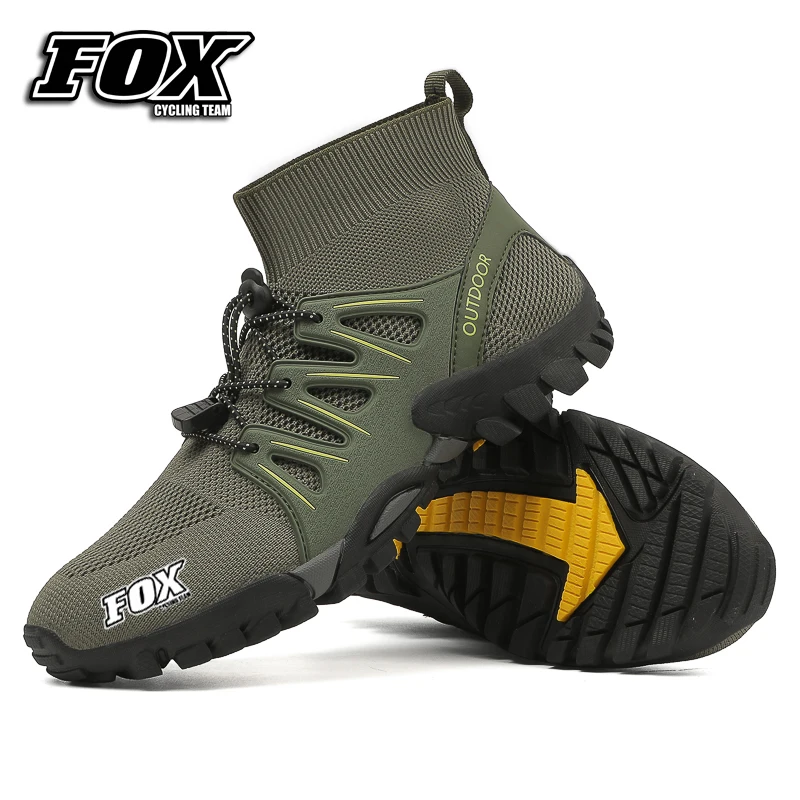 

Fox Cycling Team Mountain Bicycle Bike Women's MTB Cycling Shoes Motorcycle Shoes Waterproof Bicycle Riding Shoes Hiking Shoes