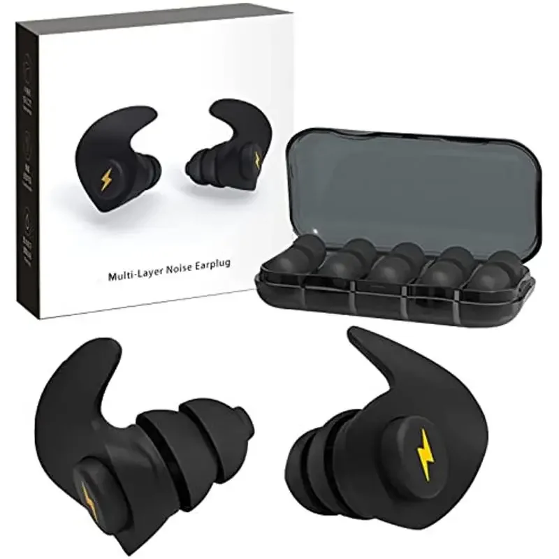 

Muffler Earplugs, Reusable Flexible Silicone Hearing Protection for Sleep and All Loud Activities