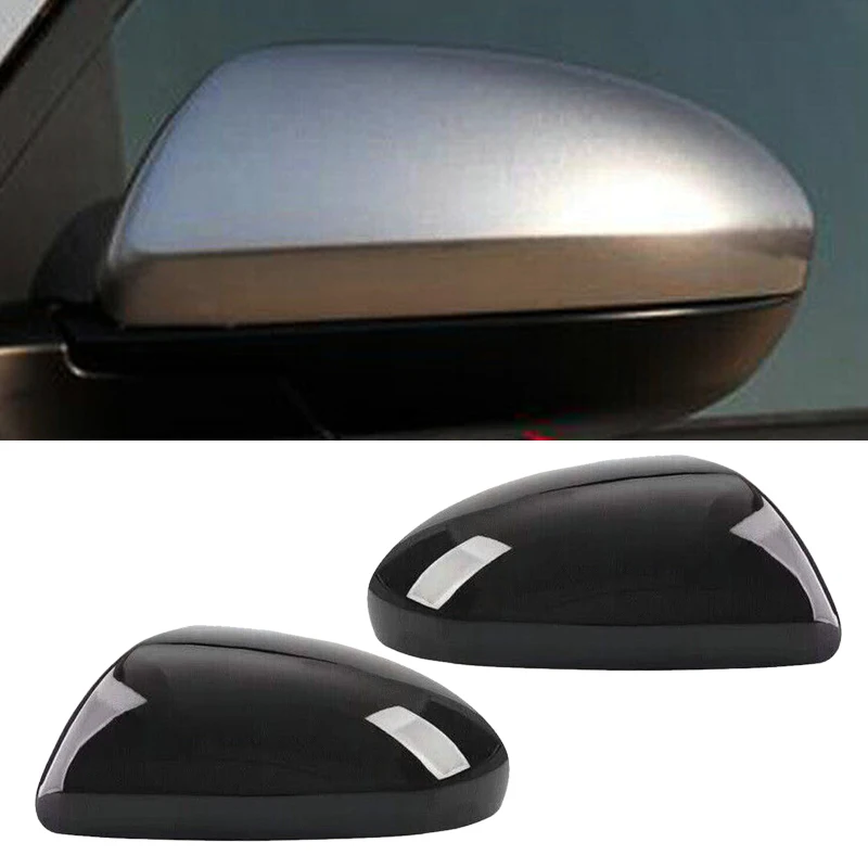 

1 Pair Left Right Exterior Side Door Rearview Mirror Cover Trim Cap Decor ABS Plastic Fit For Mazda 3 2010 2011 2012 2013 Black