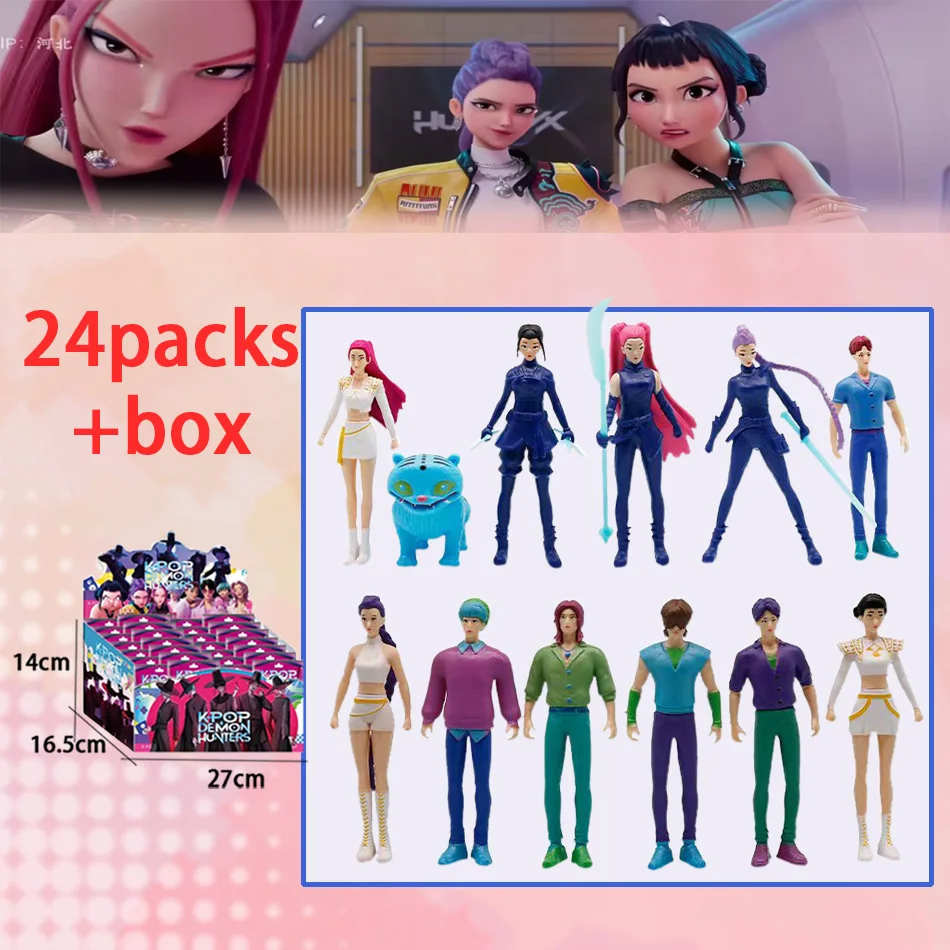 Figurka Demon Hunters Blind Box Anime Kpop 2025 Model Kolekcjonerski Dekoracja na Biurko dla Dzieci Gadżety Prezent