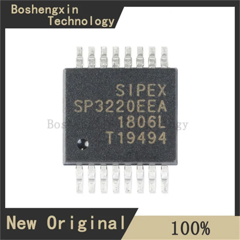 2Pcs SP3220EEA-L + 3.0V to 5.5V RS-232 serial port driver chip SSOP-16-208mil SP3220EEA-L