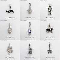 Pendant Tortoise Rabbit Owl Dragon Orca Whale Seahorse Sloth Cows Dog Elephone Starfish New Charm Jewelry Gift For Woman Men