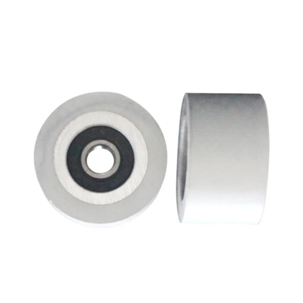 For Edge Banding Machine Press Wheel with Bearing Rubber Outer Layer Smooth Finish and Thermal Stability 38x30x8mm