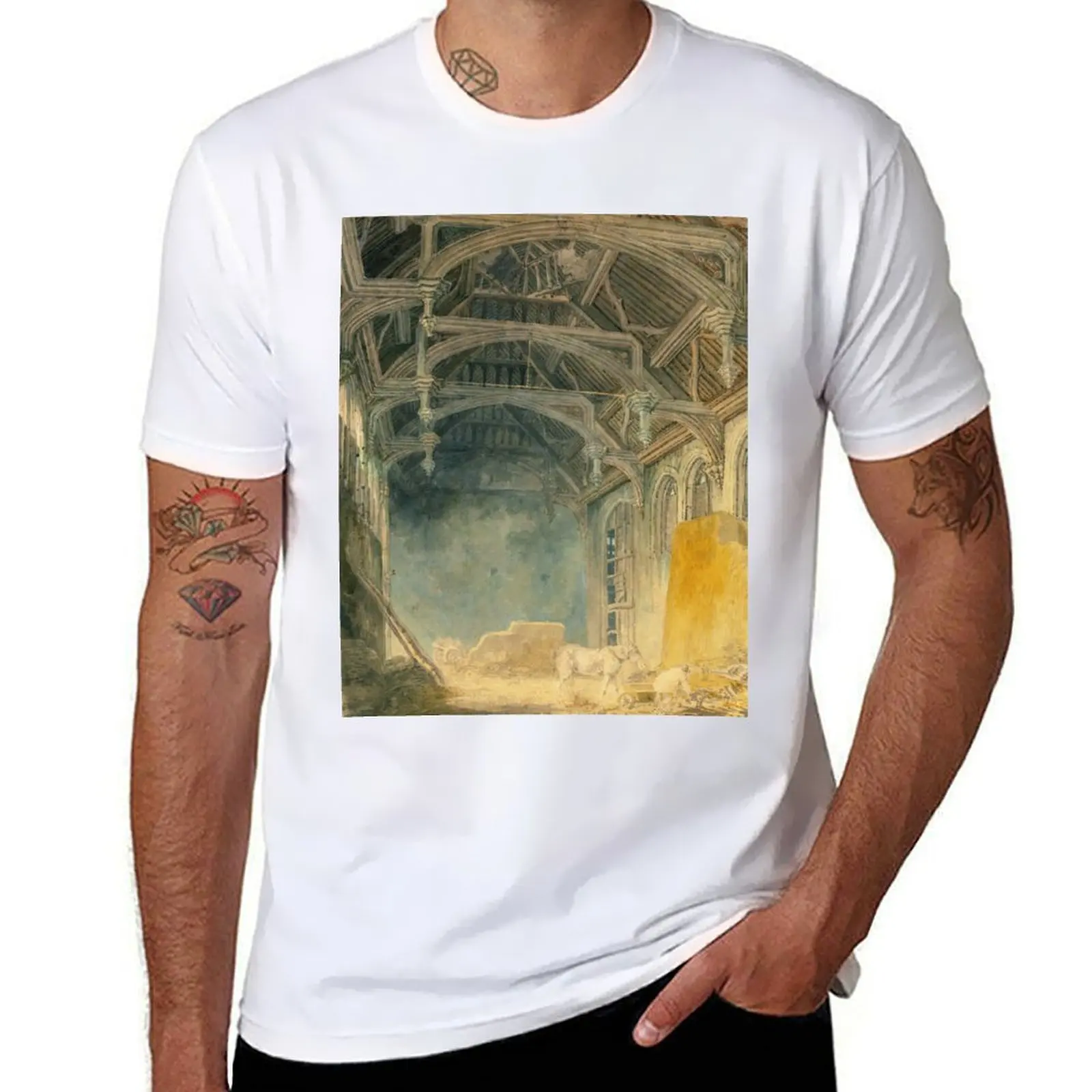 Joseph Mallord William Turner Interior of St. John's Palace, Eltham T-Shirt funny t shirts man t shirts designer T-Shirt