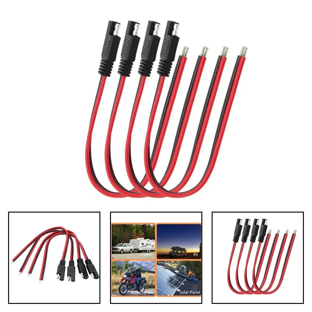 4pcs 1 Feet 14AWG SAE Connector Quick Disconnect Plug Extension Cable For Automotive RV Electrical Equipment Accessories ﻿