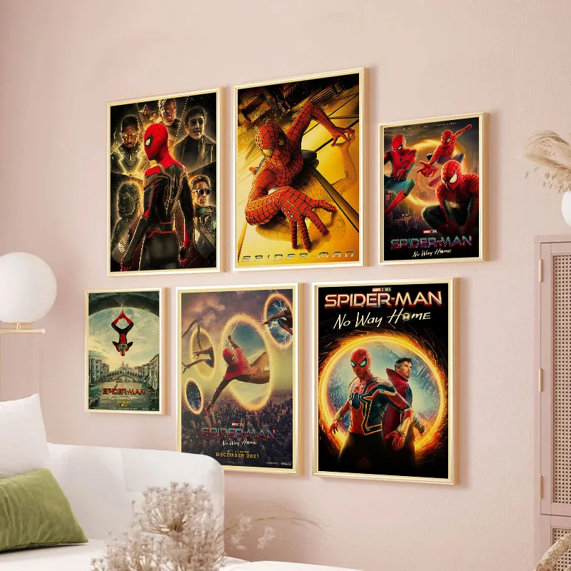 Amazing Spider Man Peter Parker Comic Album Poster Canvas Inner Frame Painting Modern Wall Mural Living Room Home Decoration