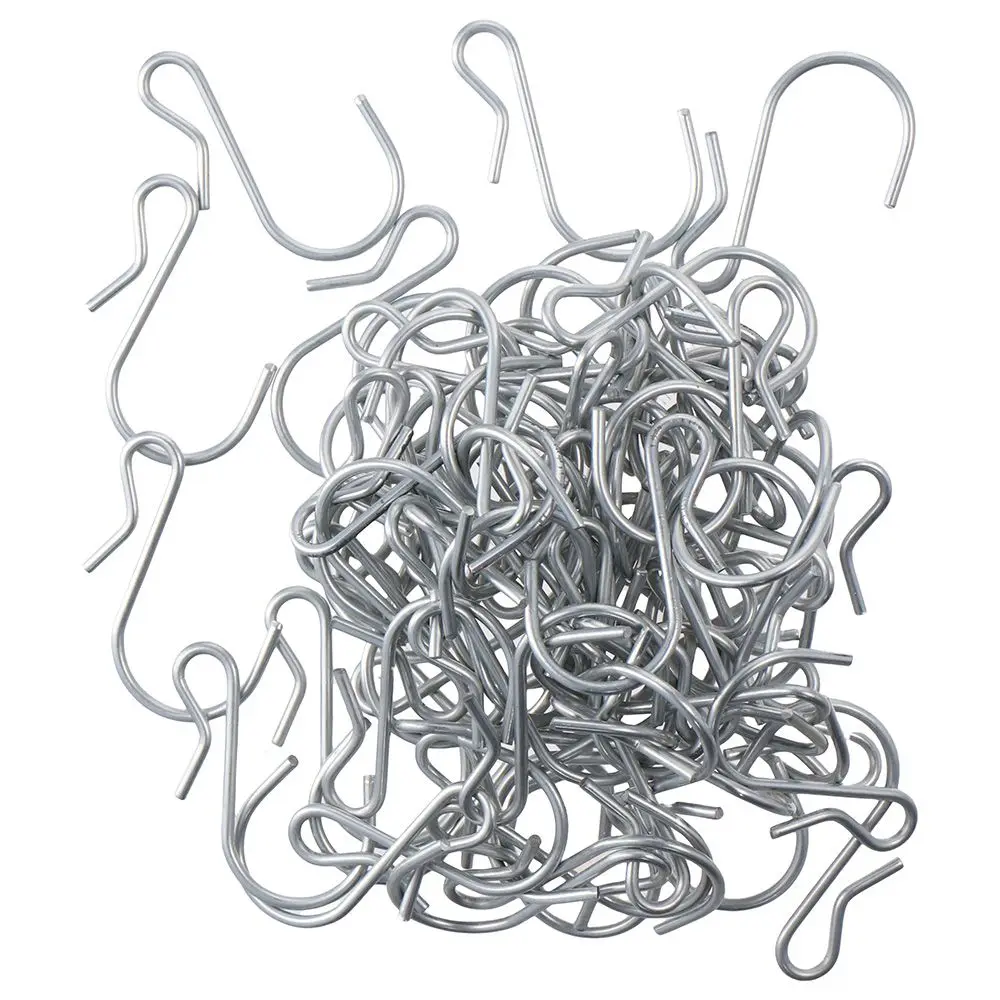 80pcs Stainless Steel S Shaped Hooks 4.5cm/1.77inch Silver S Shaped Metal Hooks Clip Stainless Steel Metal Hangers Key Chain