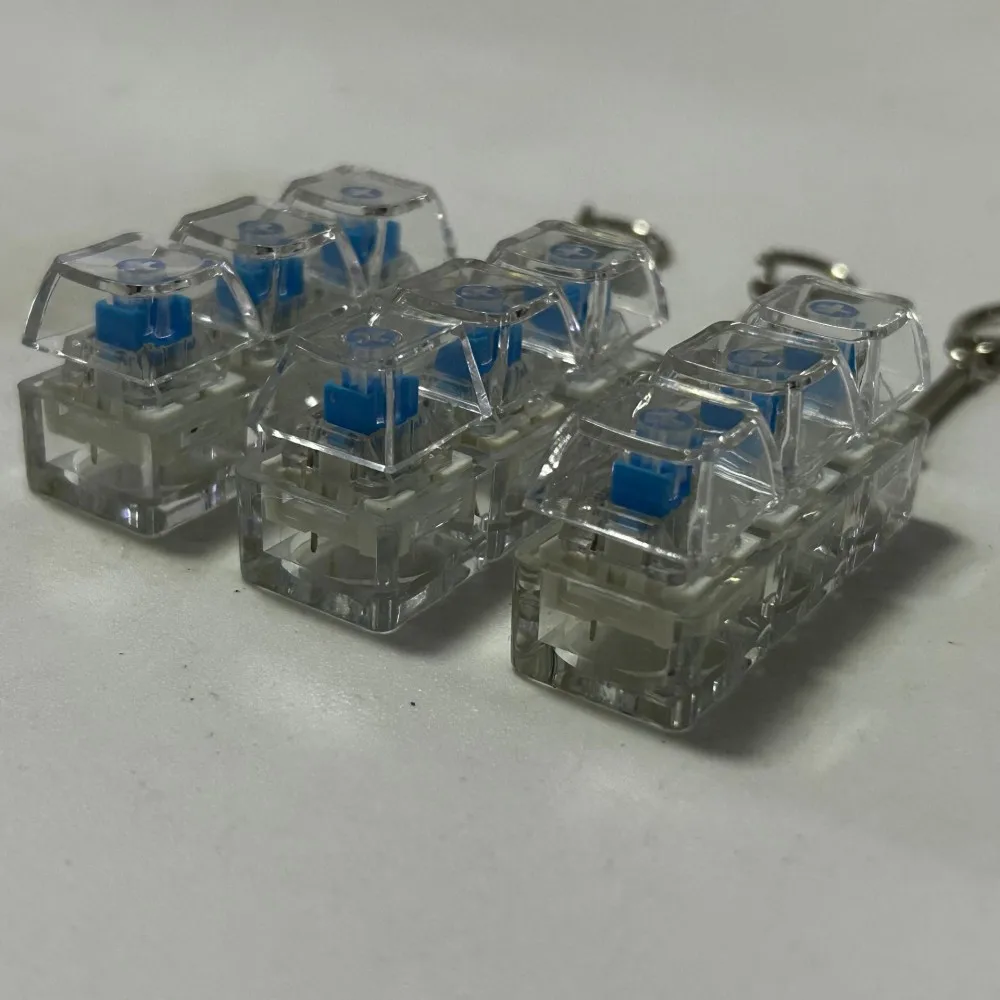 3/4 Keys Finger Keyboard Keycap Stress Relief Fidget Keychain for Men And Women Anti-Stress Toy Key Button