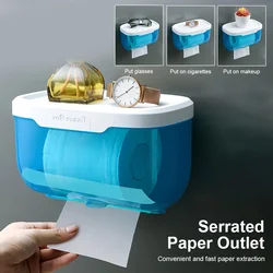 Waterproof Wall Mount Toilet Paper Holder Shelf Toilet Roll Paper Tube Storage Rack Storage Box Tray Rack Bathroom Supplies