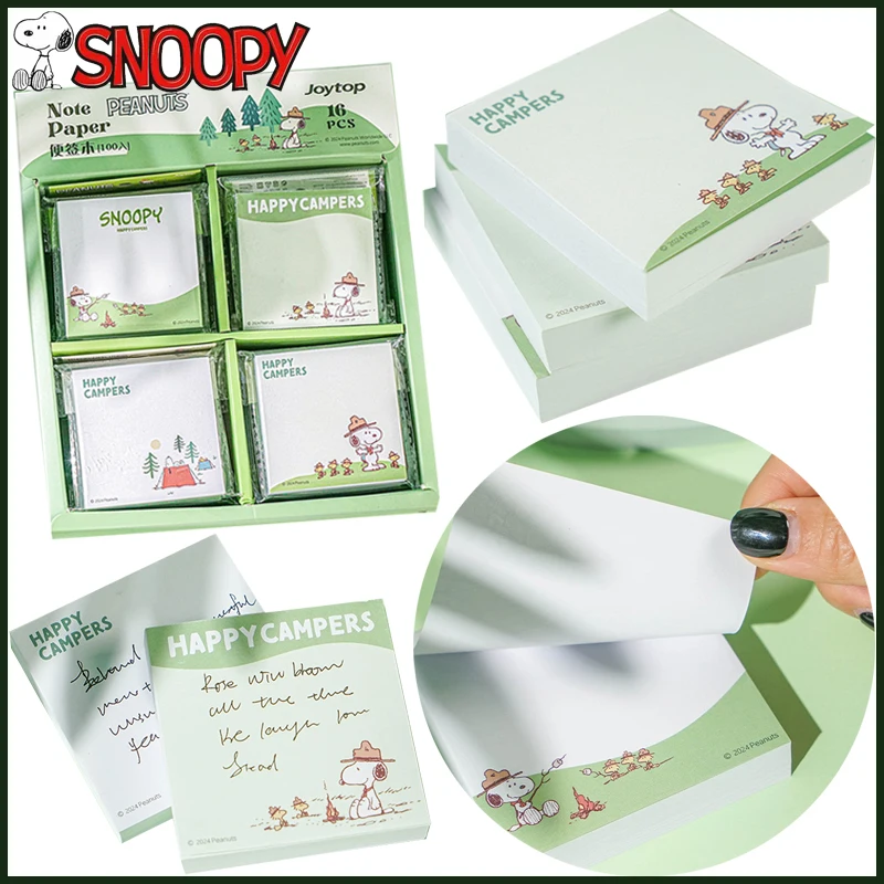 Okul ofis malzemeleri için snocartoon karikatür Memo Pad yapışkan notlar kawaii kırtasiye mesaj yapışkan sekmeler sevimli ofis aksesuarları