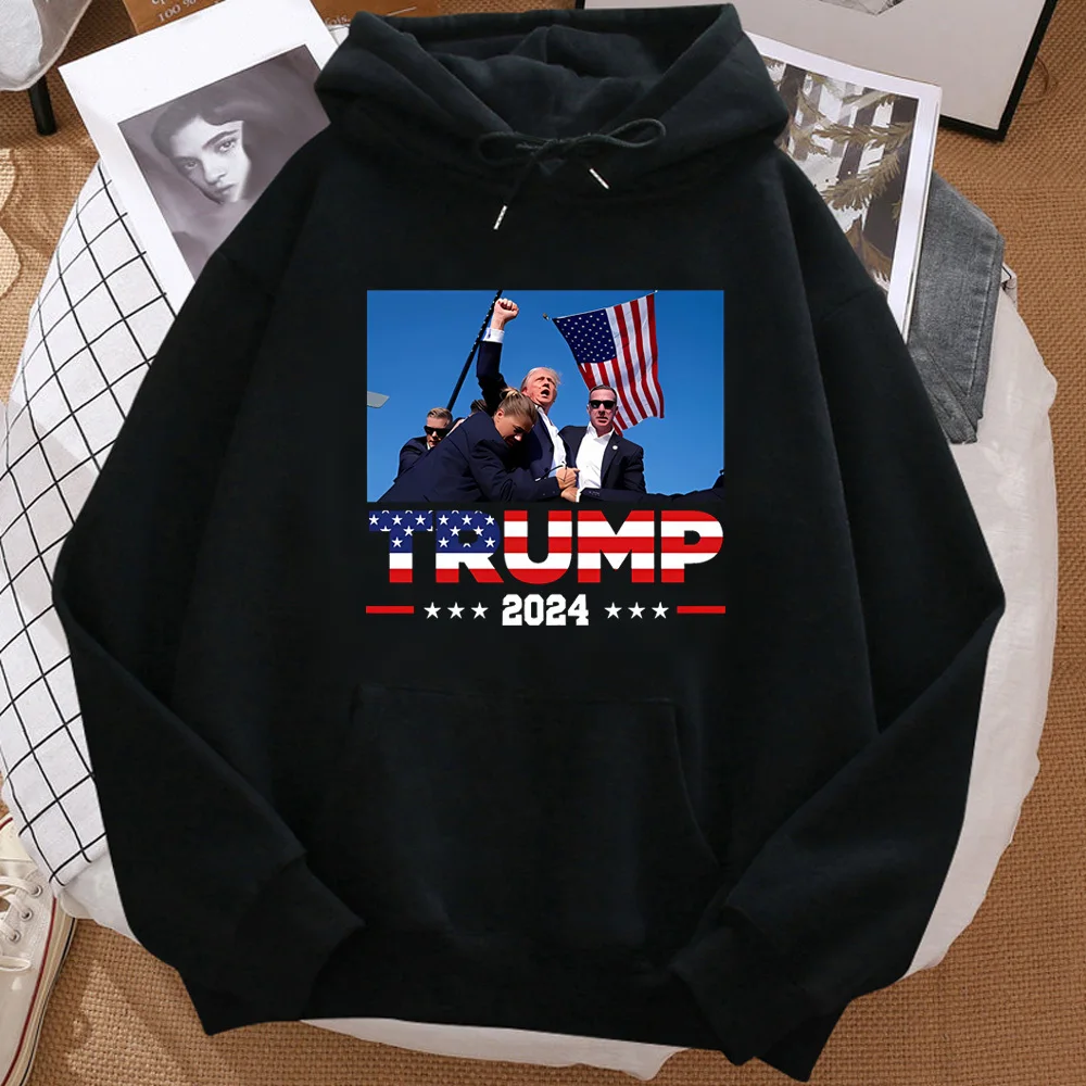 Donald Trump hoodie trendy kawaii modern style anime sweater athleisure graphic girl pullover sweatshirts manga comic