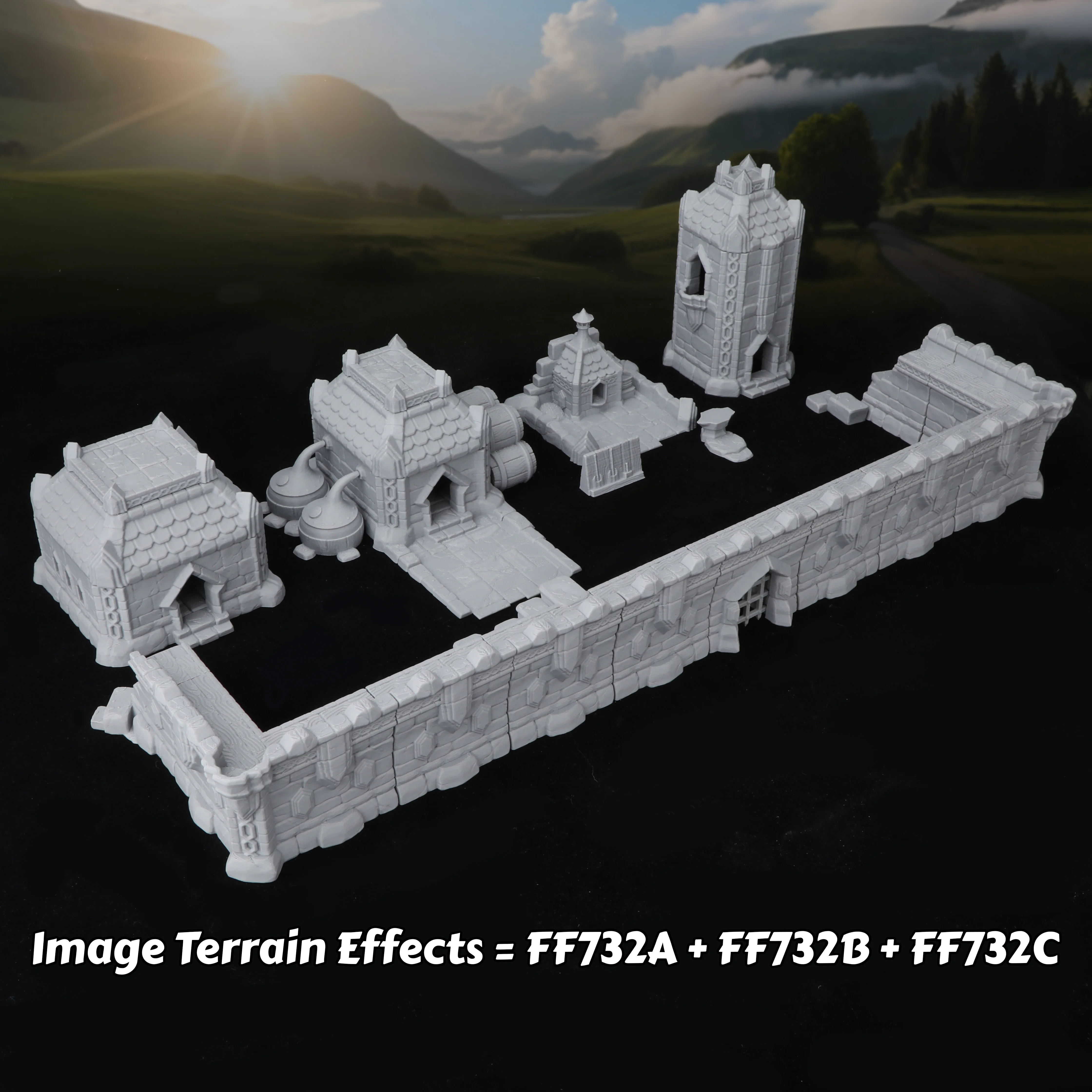 Set de Miniaturas de Edificios - Board Game Rpg reseña y precio