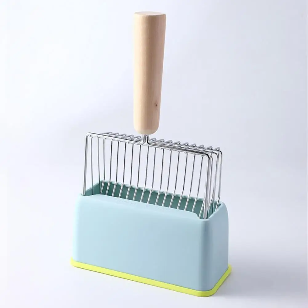 

Cat Litter Scoop With Holder Cat Litter Shovel Rack Pet Poop Scoops Self Cleaning Cat Litter Box Shovel Kitten Toilet Clean Tool