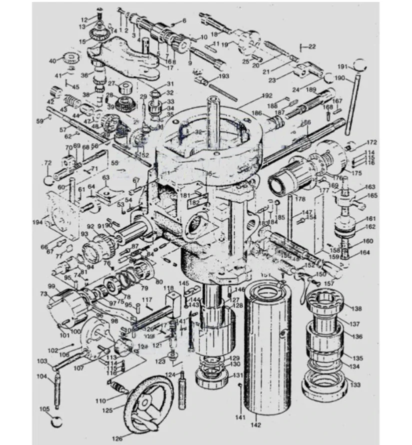 Gear Shaft Worm Gear Bracket B19 B31-35 B43-57 B66 B64 B103 B106 B118 Turret Milling Machine NT30/40 Automatic Feed Accessories