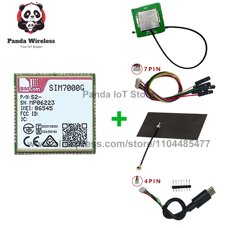 SIMcom SIM7000G NBIOT CATM LPWA Core Board Global Module LCC Type LTE CAT-M1 eMTC Competitive With SIM900 And SIM800F