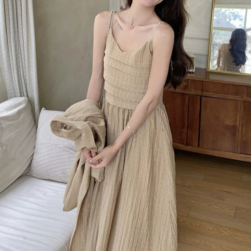 

Advanced and Cool Style Short Sleeved Suit with Camisole Dress Set, Women's Summer Two-piece Set