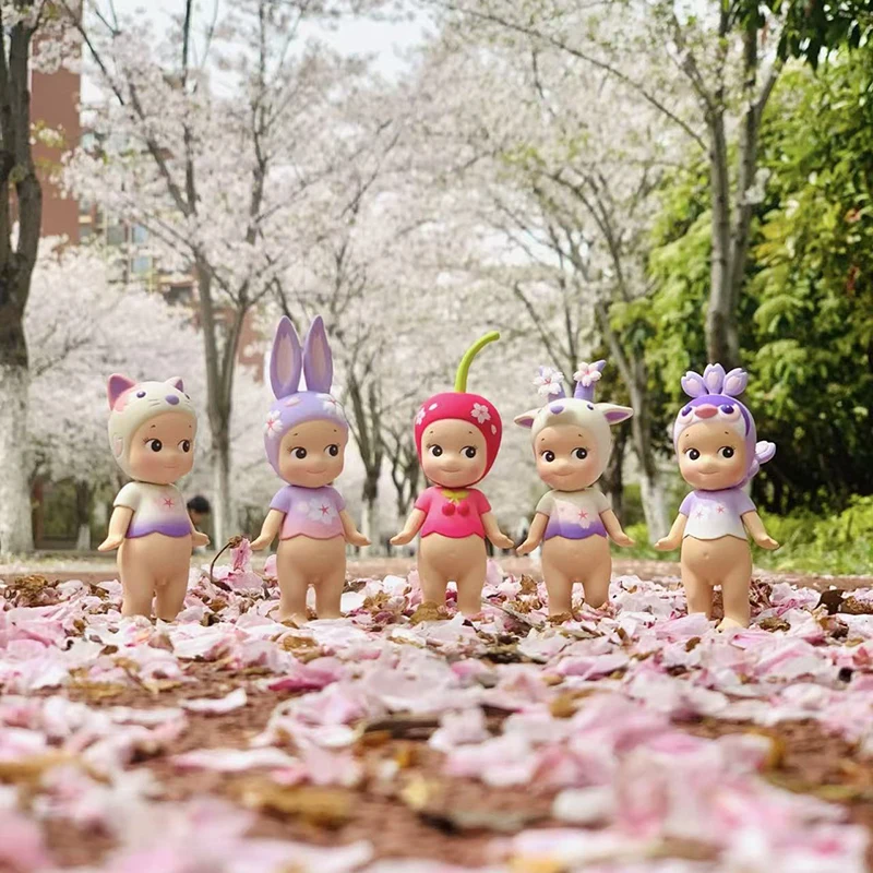 

Sonny Angel Cherry Blossom Series Night Version Blind Box Surprise Box Original Action Figure Cartoon Model Gift Toys Collection