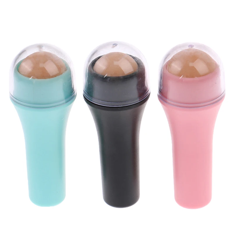 Face Oil Absorbing Roller Volcanic Stone T-zone Massage Stick Makeup Face Skin Care Tool Facial Cleaning Oil Roller