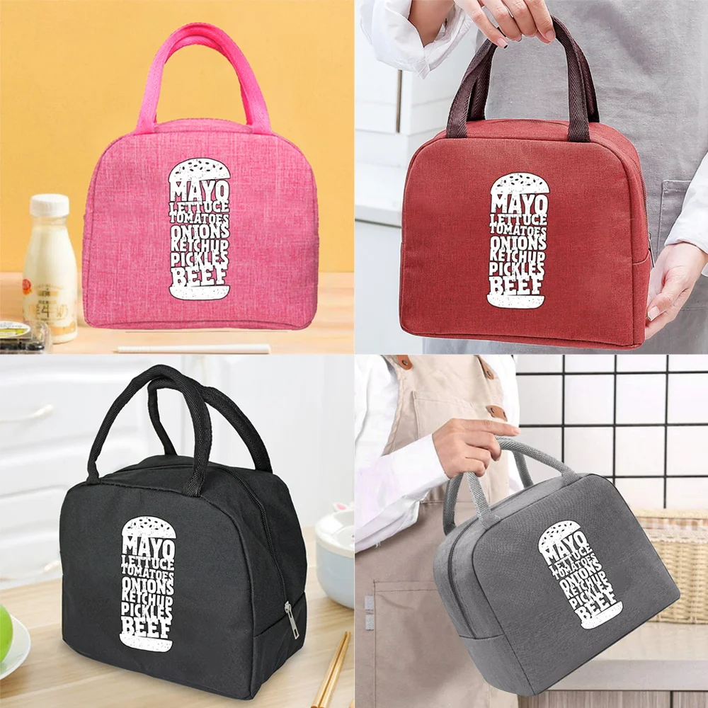 

Lunch Bags for Women Handbags Insulated Lunch Box Portable Tote Cooler Thermal Picnic Bags School or Work Food Storage Bags