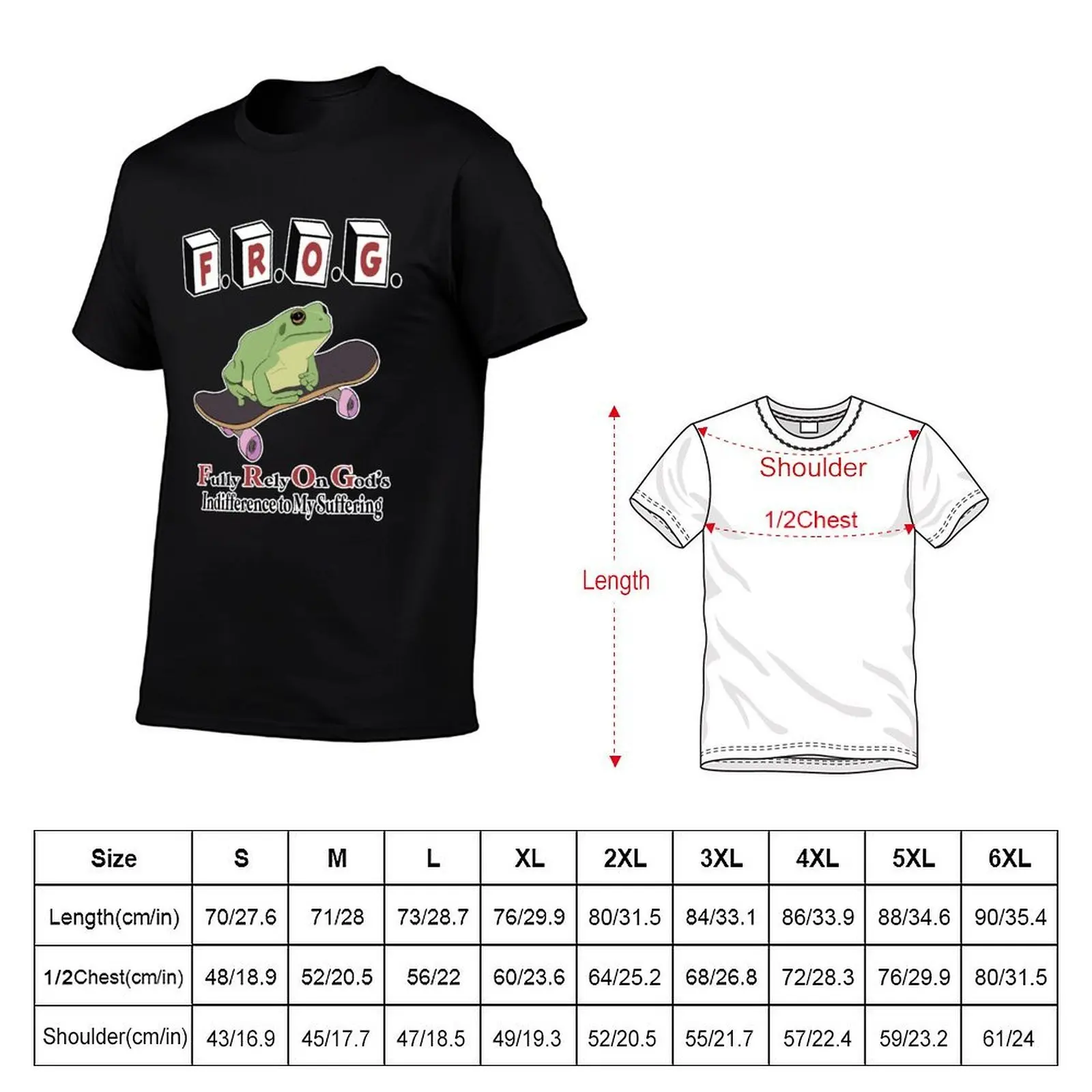 Frog Fully Rely On God's Indifference To My Suffering T-Shirt rapper graphic tees custom shirt mens cotton t shirts