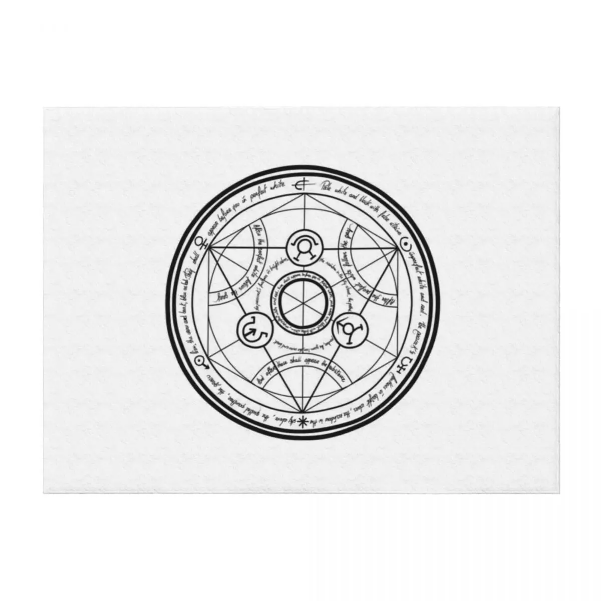 

Fullmetal Alchemist Transmutation Circle Throw Blanket Vintage Softest Decorative Sofa Fashion Sofas Blankets