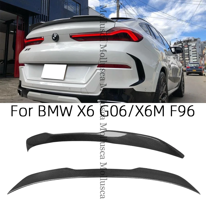 

For BMW X6 G06&X6M F96 DA Style Carbon fiber Rear Spoiler Trunk wing 2020-2024 FRP Forged Glossy black