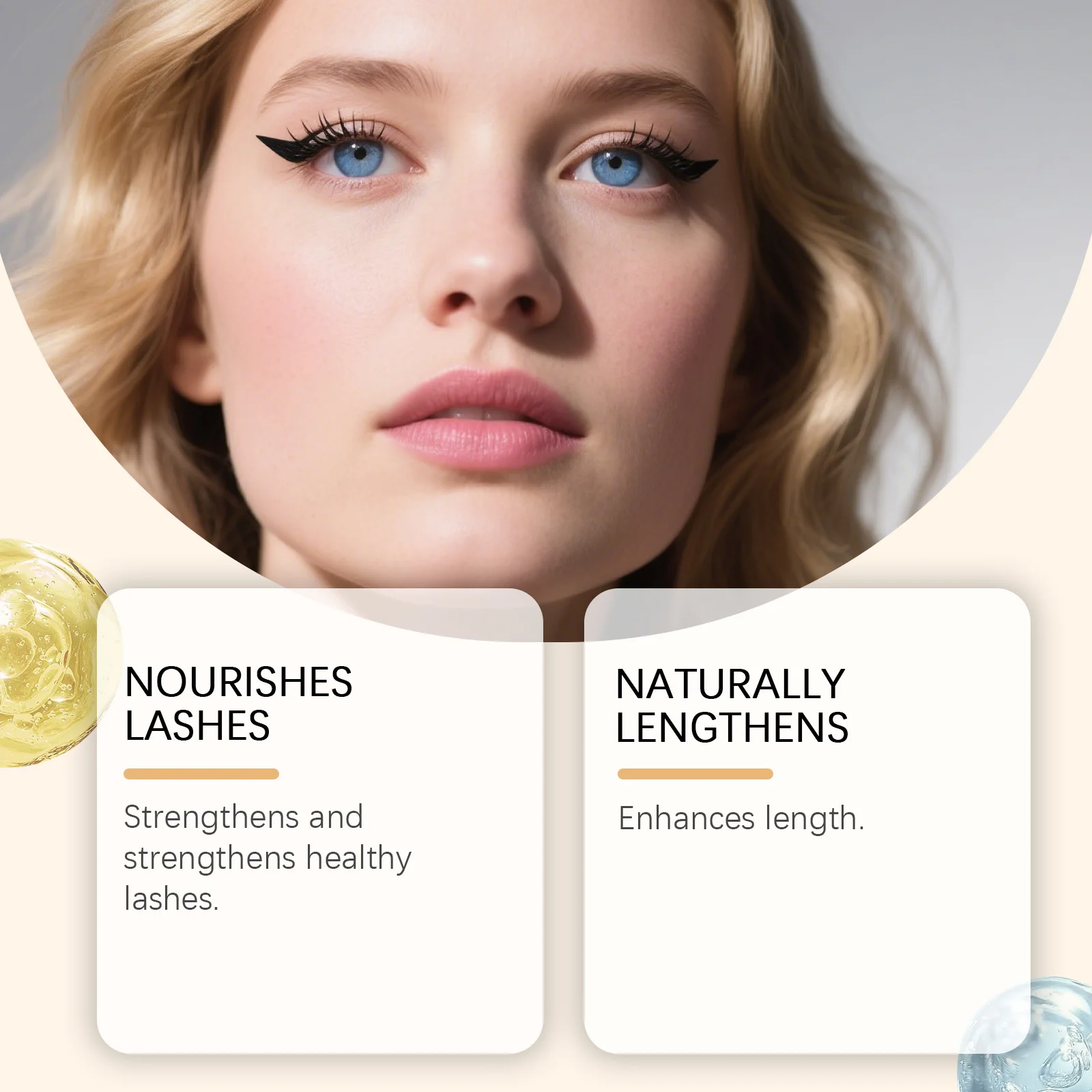 Siero per l'aumento delle ciglia Allunga Addensare Ciglia Riparazione Rafforzare Curling Cura degli occhi Ascensore Essenza per la crescita delle ciglia Prodotto per gli occhi