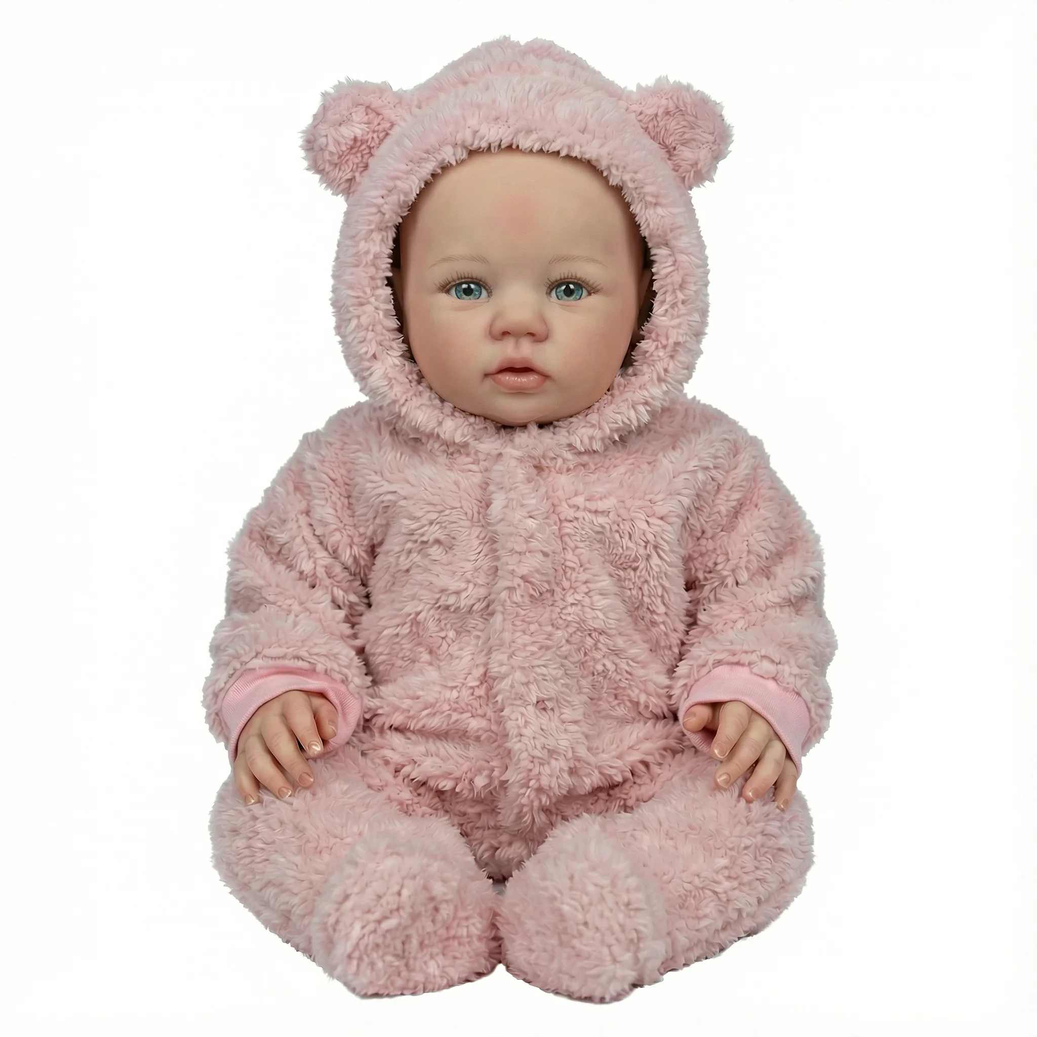 

NPK Two Versions Body Abigail 19inch Newborn Baby Lifelike Cuddly Baby Multiple Layers Painting 3D Skin with Visible Veins