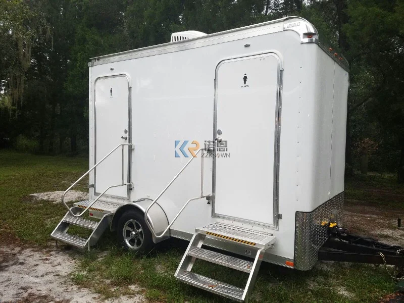 Maison préfabriquée portable HOShower Rooms, Camping en plein air, Remorque de toilette mobile, Luxe, Domain Room Remorque avec DOT