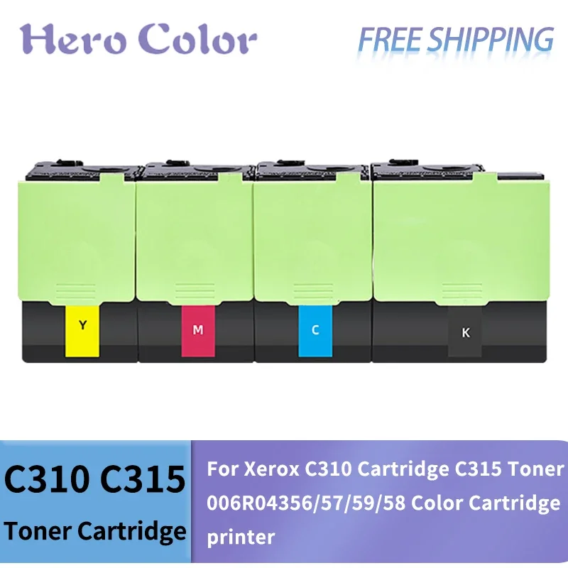 4Color Compatible Toner Cartridge For xerox C310 Cartridge C315 Toner 006R04356/57/59/58 Color Cartridge printer BIG capacity