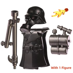 MOC Halloween Flame Solder Protection Suit Zombies Building Blocks Ghost Movies Vampire Skeleton Bricks Gift for Children Kids