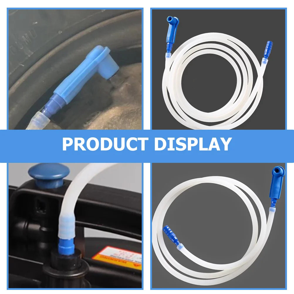 8 Pcs Brake Oil Changing Machine Exchange Connector Fluid Changer Tool Tubing Pump Bleeder Plastic