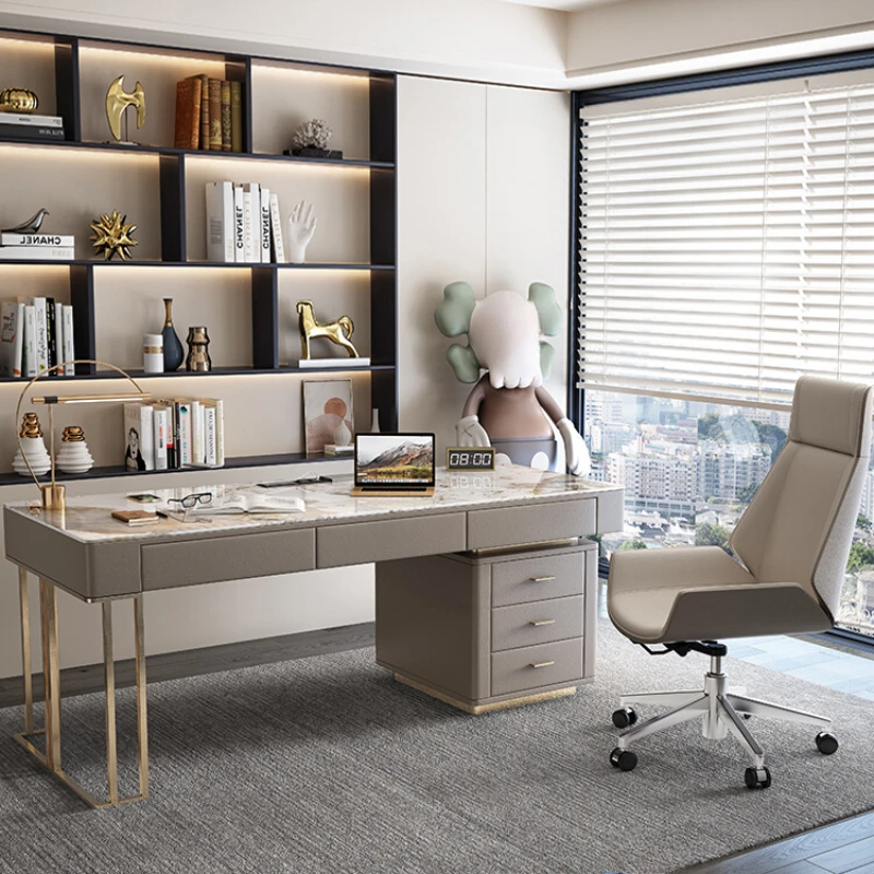 Write Computer Office Desks Design Italian Household Slate Office Desks Luxury Simplicity Bureau Meuble Working Equipment QF50OD