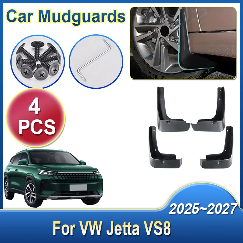 Auto-Schmutzfänger für Volkswagen VW Jetta VS8 2025-2027 – Spritzschutz für Vorder- und Hinterräder, Kotflügel, Auto-Zubehör