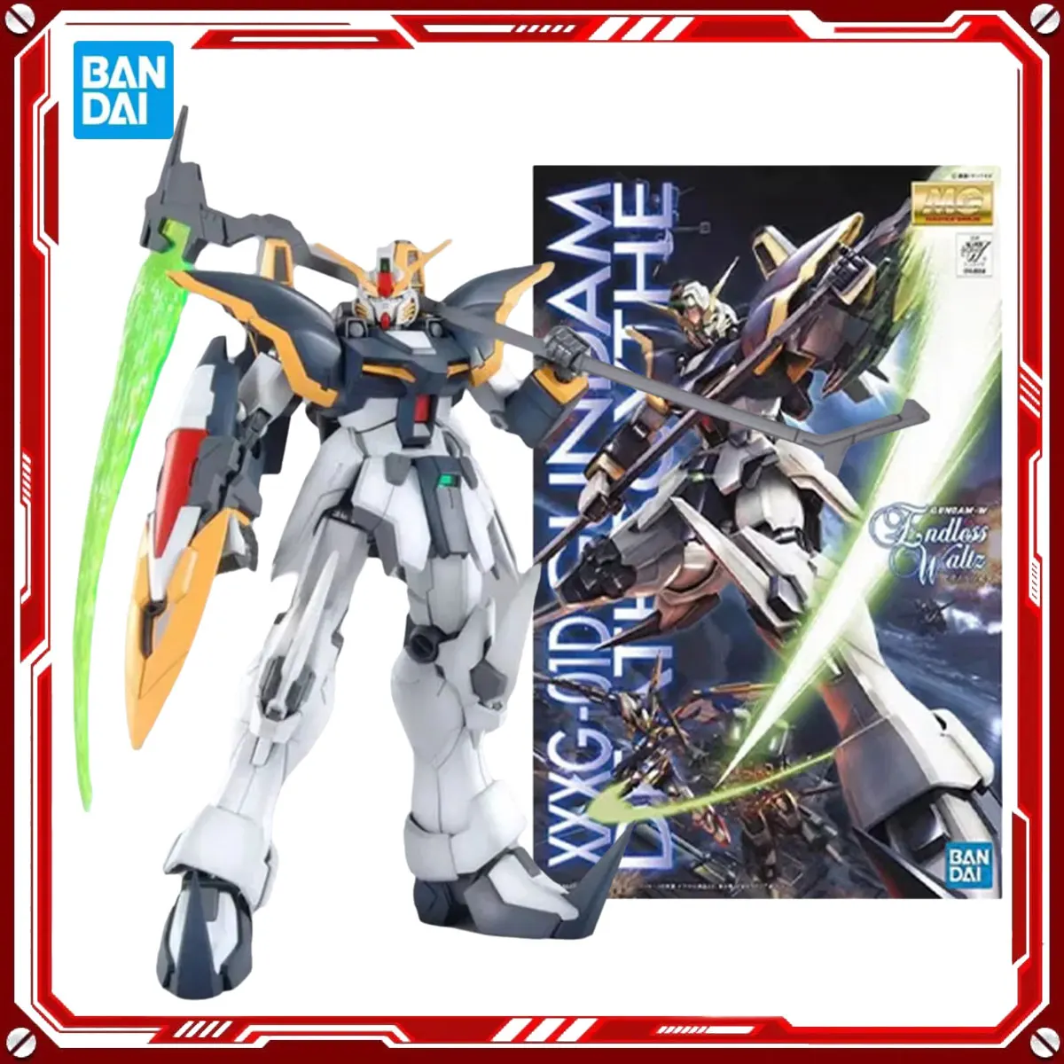 

Bandai Genuine Gundam Anime Model Kits XXXG-01D Gundam Deathscythe EW Toys MG 1/100 Action Figure Assembly Model Gift for Kids