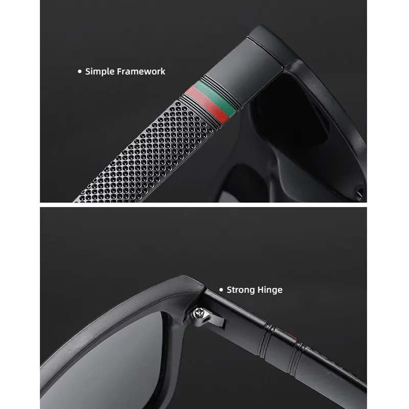 Fashion Oversized Polarized Sunglasses Men Women Luxury Driving Fishing Travel Vintage Square Sun Glasses For Man UV400 Eyewear image 2