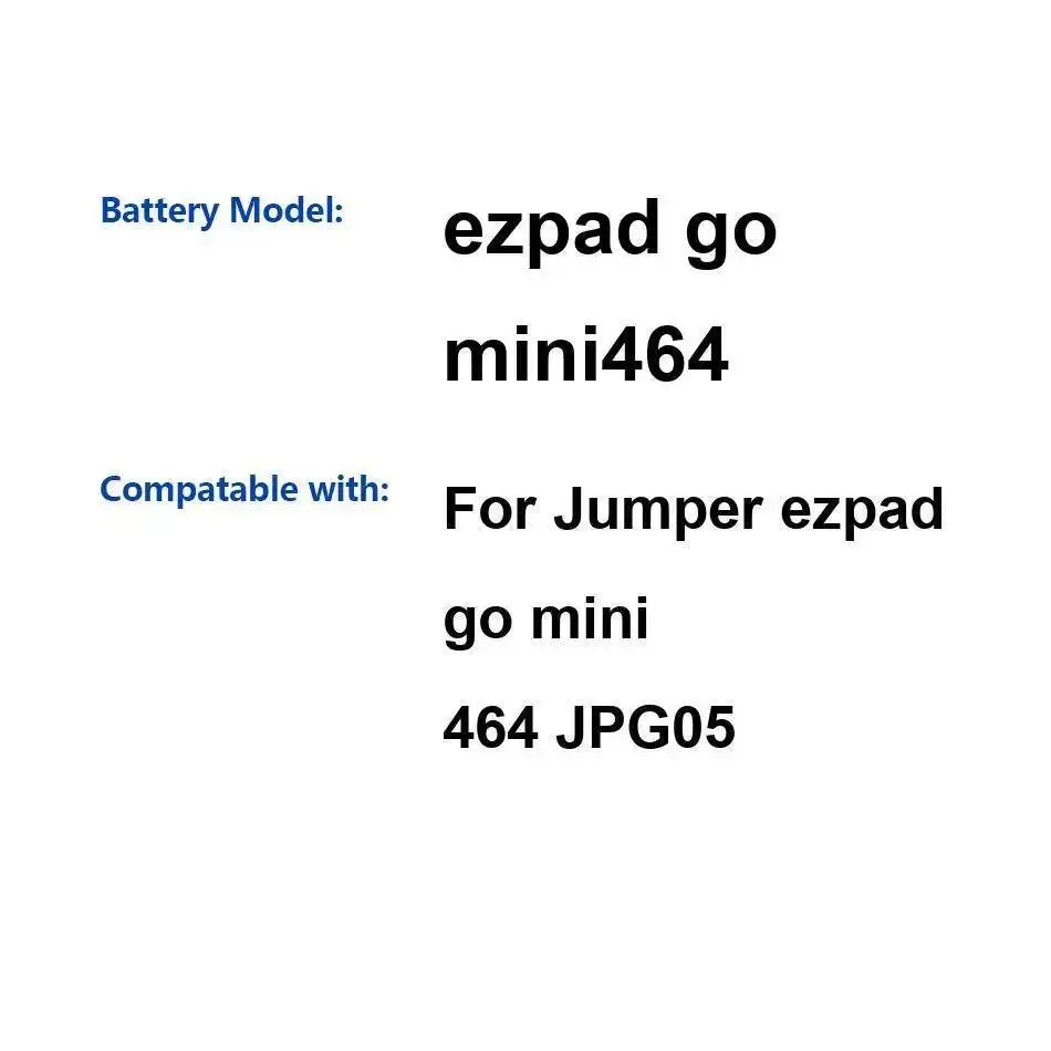 

2500 мАч для ноутбука Jumper Ezpad GO Mini 464 JPG05 Mini 464 Безопасный аккумулятор