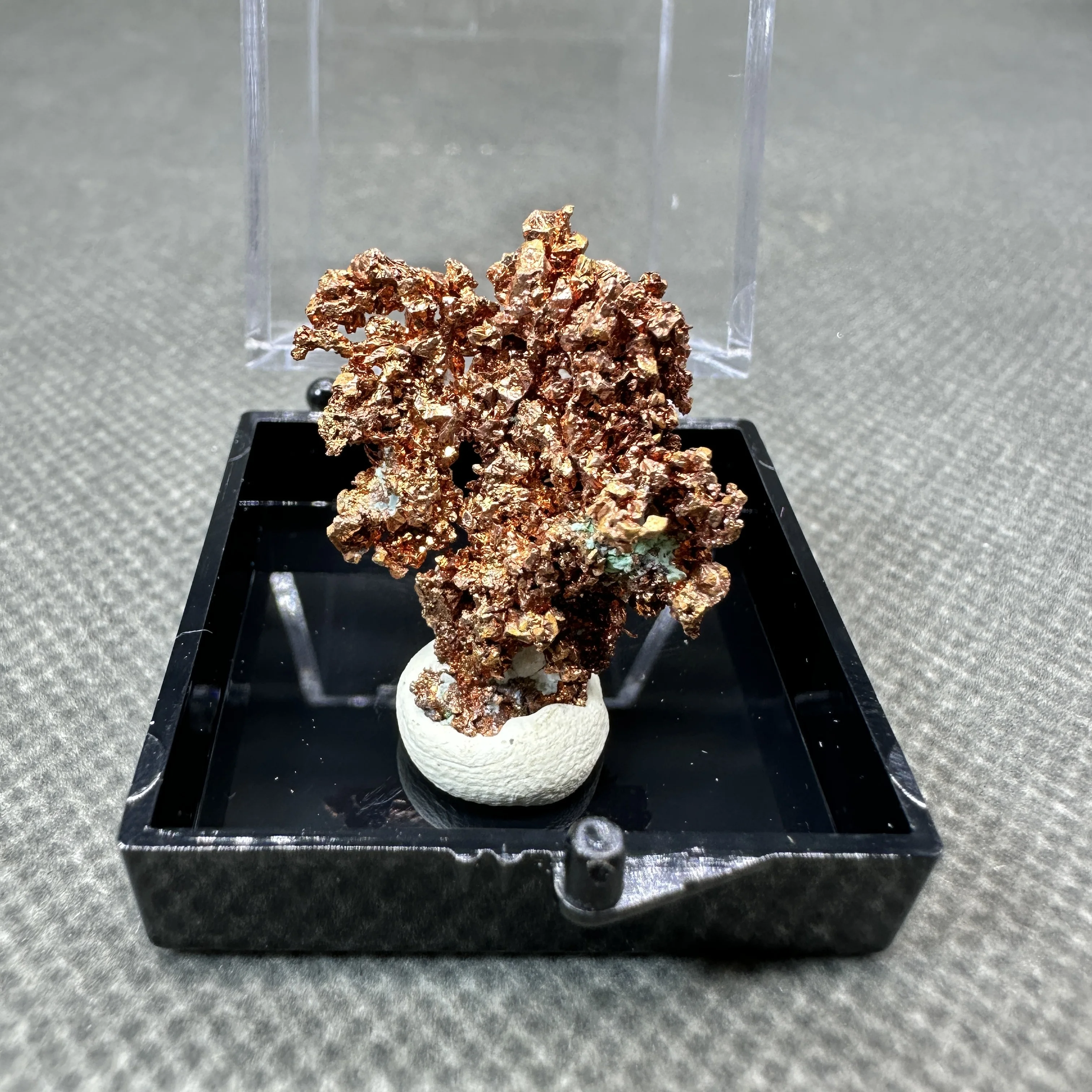 Natural JIANGXI natural copper mineral specimen  + box size 3.4 cm + healing quartz crystals and stones rock gemstone